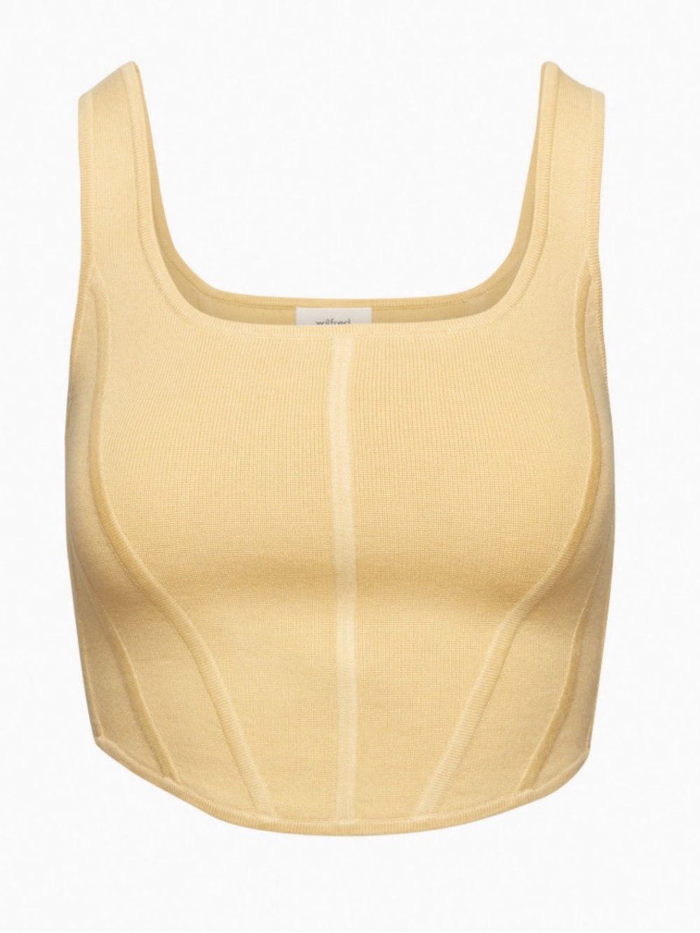 Wilfred — Natalie Crop Top in Wheat